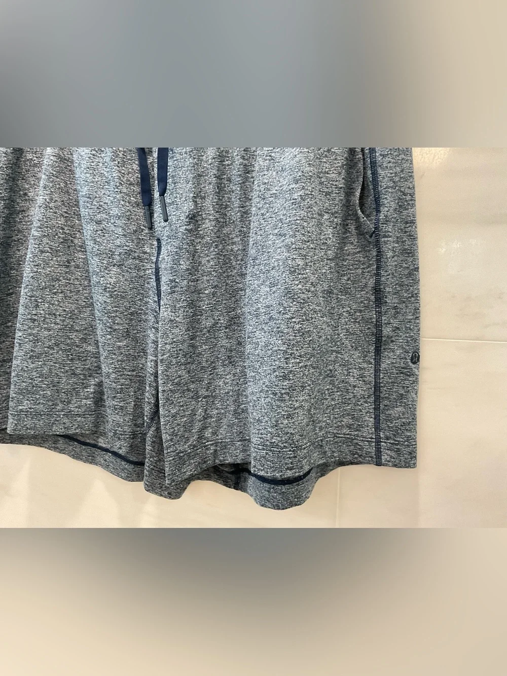 Lululemon Soft Jersey Shorts - 5” - Linerless HEATHER NAVY size XXL T58